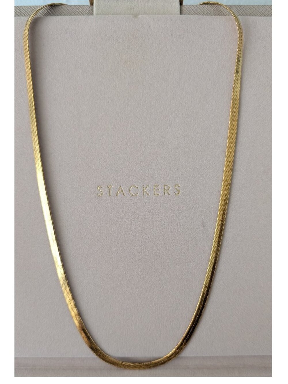 18k Yellow Gold Filled 20-Inch 4mm Herringbone Snake Chain Necklace